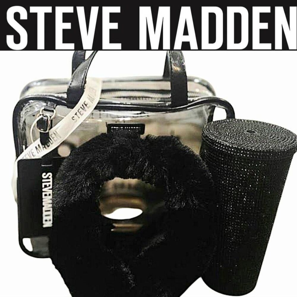 Steve Madden 4-PC Bag, Tumbler, Earmuff, & Luggage Tag Set- Black